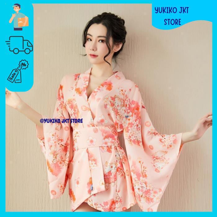 KIMONO SET COSPLAY SAKURA JAPANESE SUIT BAJU TIDUR SEKSI PIYAMA WANITA DEWASA 3904 PRODUK TERBAIK 