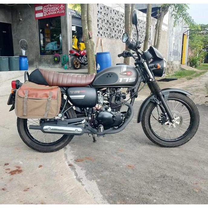 Tas Samping tas motor sidebag tas barang kawasaki W175 WHY