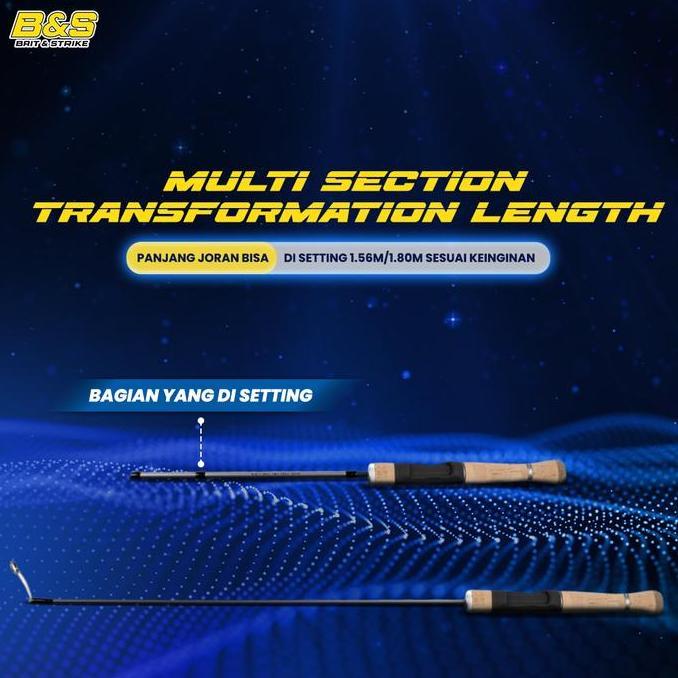 Joran Pancing Ultralight LEMOREN Baitha Lure 1-6lb Joran Travel Rod 1.56m/1.80m free BOX Joran type 
