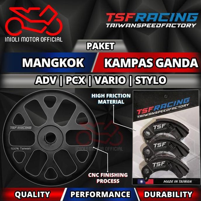 PAKET CVT MANGKOK KAMPAS GANDA TSF RACING AEROX 155 NMAX NEW LEXI 125 155 NMAX NEO AEROX ALPHA B65 B