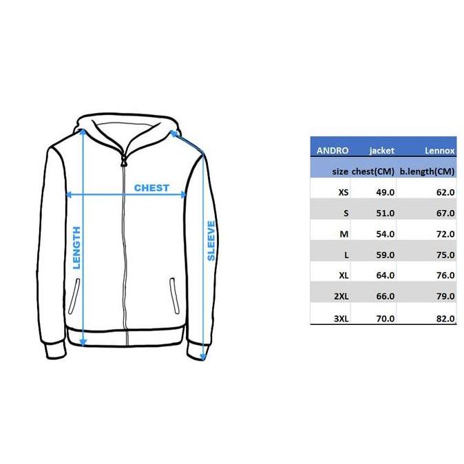 Jaket Jacket Tenis Meja Pingpong Andro Lennox Black Grey Original Terlaris