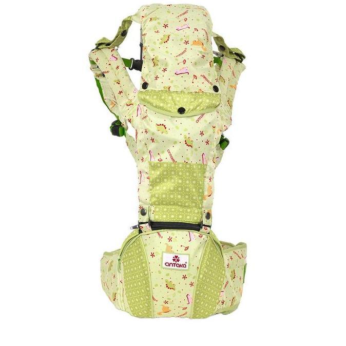 Terbaru Cintaka Gendongan  Hipseat Seri Dino 6 Posisi Saku Motif Tcg2433