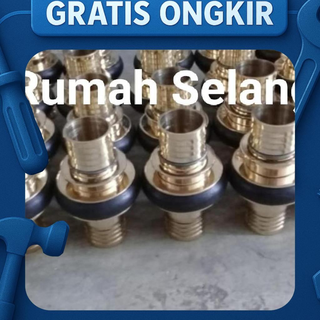 Coupling Machino Kuningan 3 Inch / Coupling Selang Pemadam Kebakaran