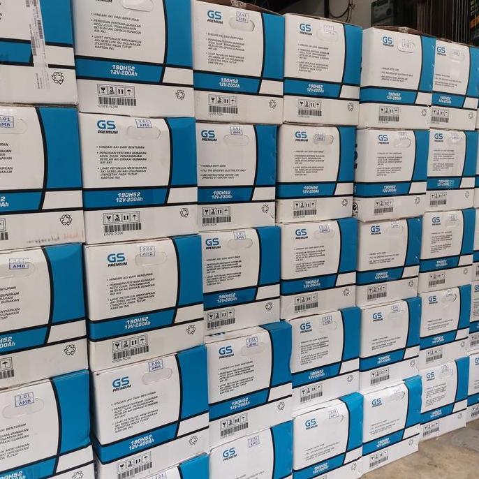 Accu Gs Astra N200 12V 200Ah Battery Genset Kapal Truck + Air zuur Terlaris
