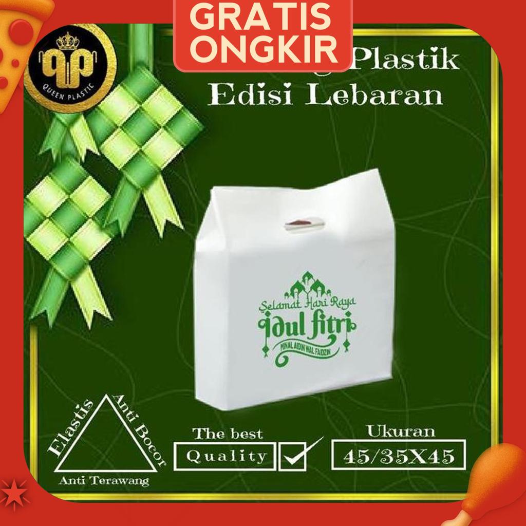 Isi 50Pcs Kantong Plastik Motif Idul Fitri Untuk Hampers Lebaran