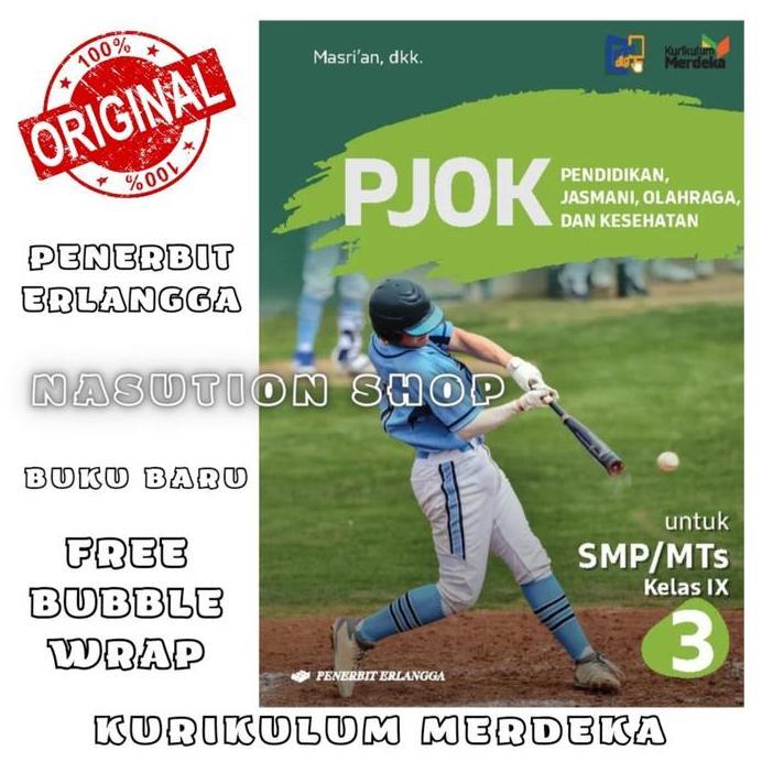 Ready Buku Pjok Kelas 3 / 9 SMP Erlangga Kurikulum Merdeka - Penjasorkes ORI