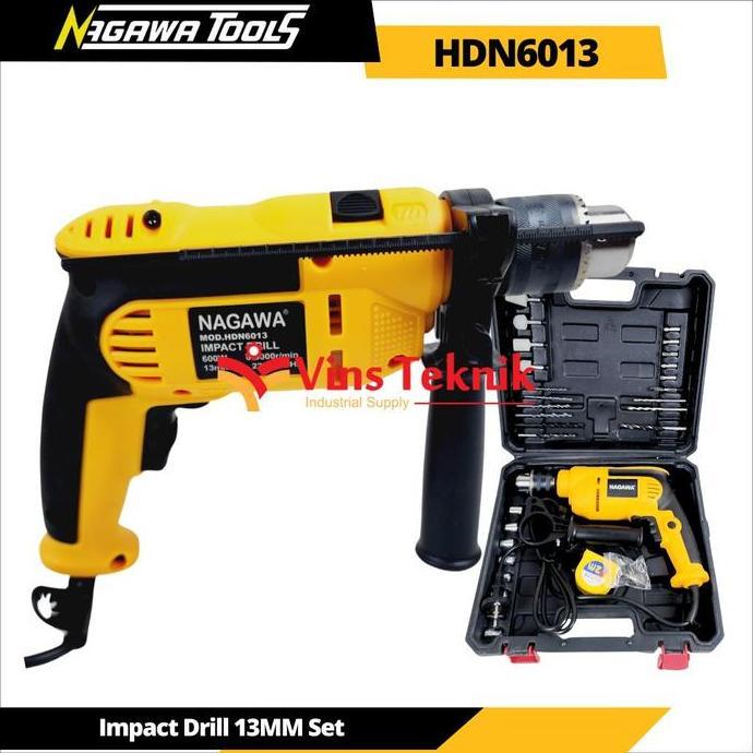 Grosir Mesin Bor Tembok 13Mm Set Impact Drill Hammer Drill Set Nagawa Hdn6013 Hdn 6013
