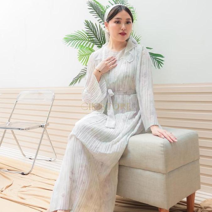 Grosir Cikistore - Sonia Kaftan / Gamis Muslim Ceruty Panjang Motif Wanita Dress Mewah