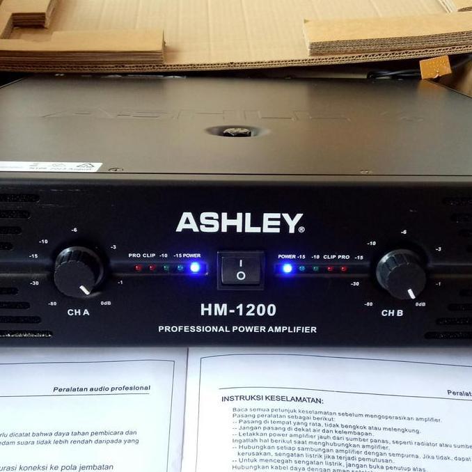 Power Ashley HM1200 ashley HM 1200 original 1200W ashley HM-1200 ampli