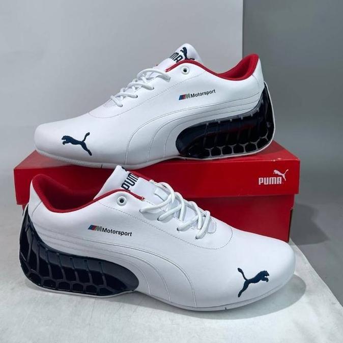 Sepatu Puma Roma x Motorsport - White/Black Red .