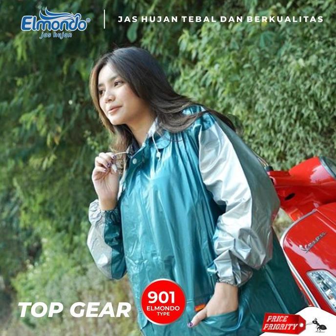 JAS HUJAN DEWASA SETELAN JAKET CELANA ELMONDO 901 TEBAL KARET