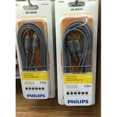 Kabel Component Video YPbPr PHILIPS 1.5M SWV4126S/10 / 3 Rca to 3 Rca