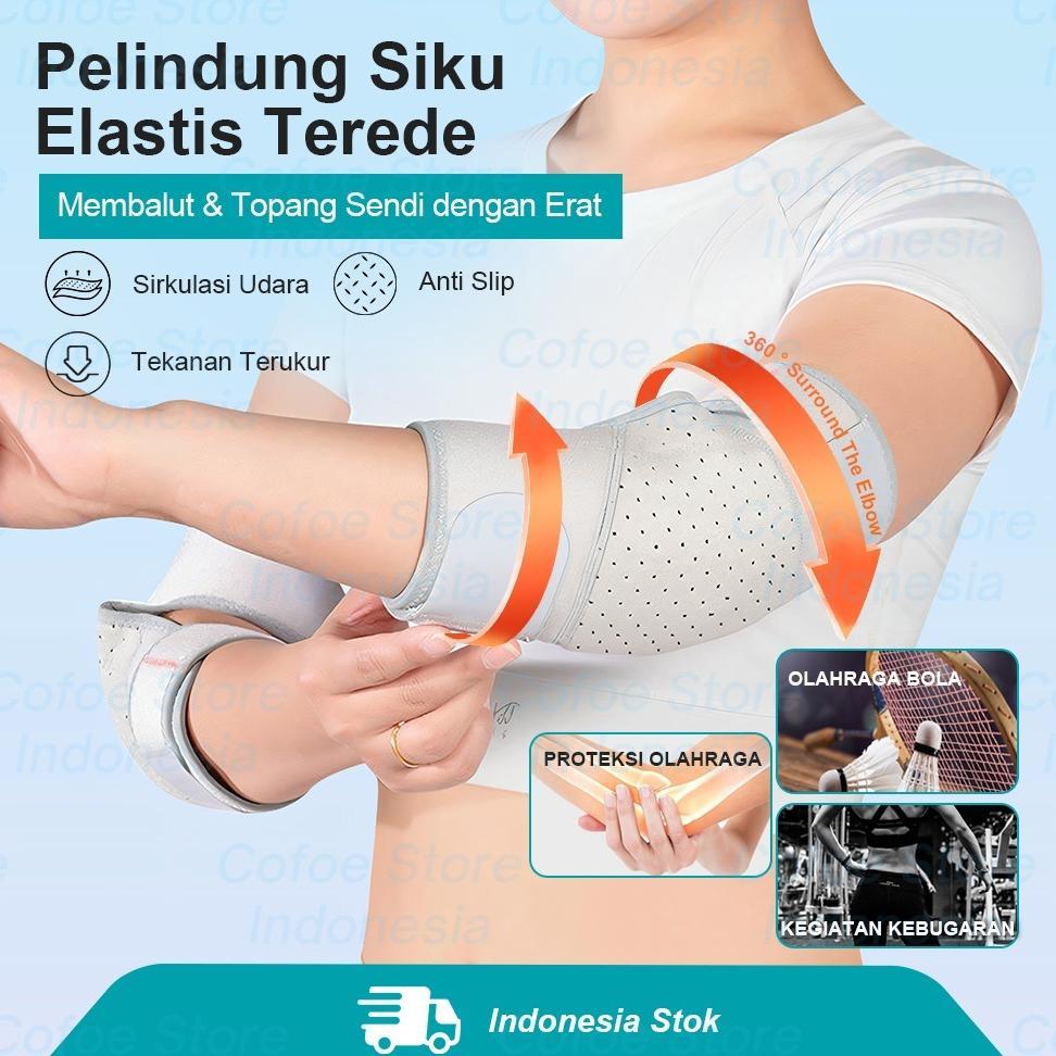 Deker Tangan Voli Tebal Pria Wanita Lp Breathable Elbow Support Badminton Tennis Gym Pelindung Siku