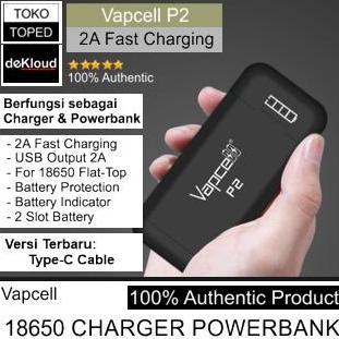 Vapcell 18650 Fast Charger Power Bank 2A