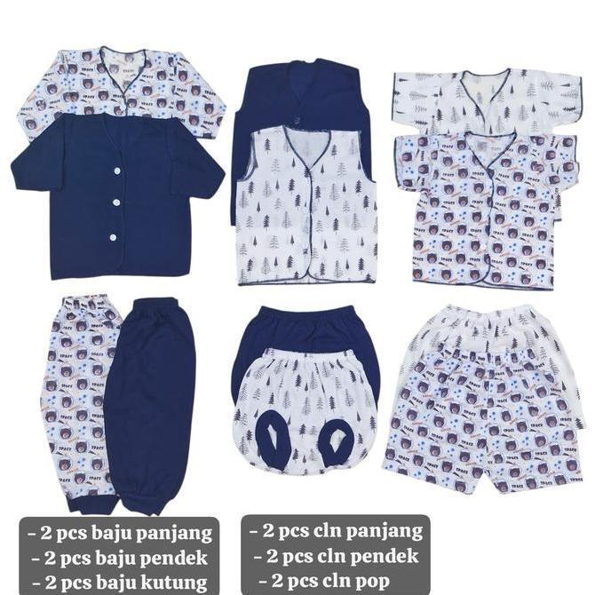 18pcs Baju bayi baru lahir SET Baju Bayi celana bayi newborn 0 6 bulan atasan Baju bayi setelan baju