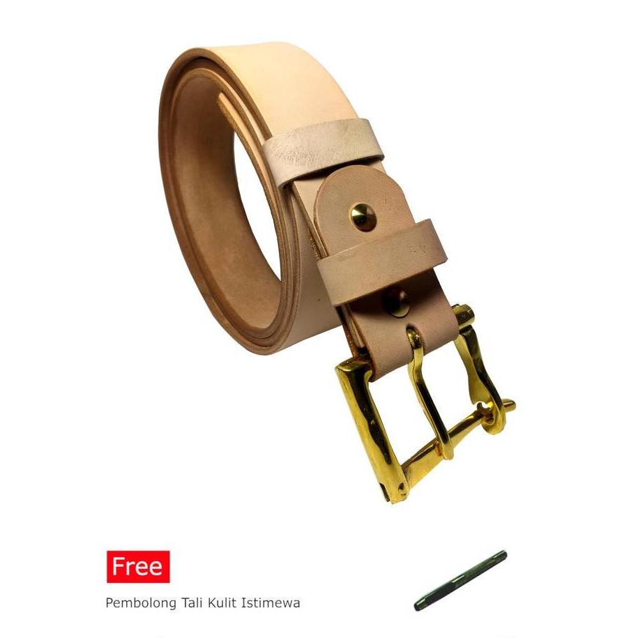 Ikat Pinggang Sabuk Kulit Nabati Vegtan Leather Belt BV110
