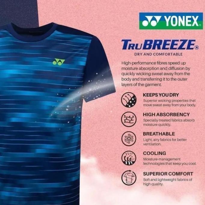 JERSEY / KAOS BADMINTON YONEX COMFORT WEAR 4 RM-S902-1872-22-S-PUTIH| Terlaris