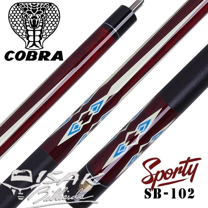 Cobra Sb-102 - Maple Pool Billiard Cue Stick - Stik Biliar - 13 Mm