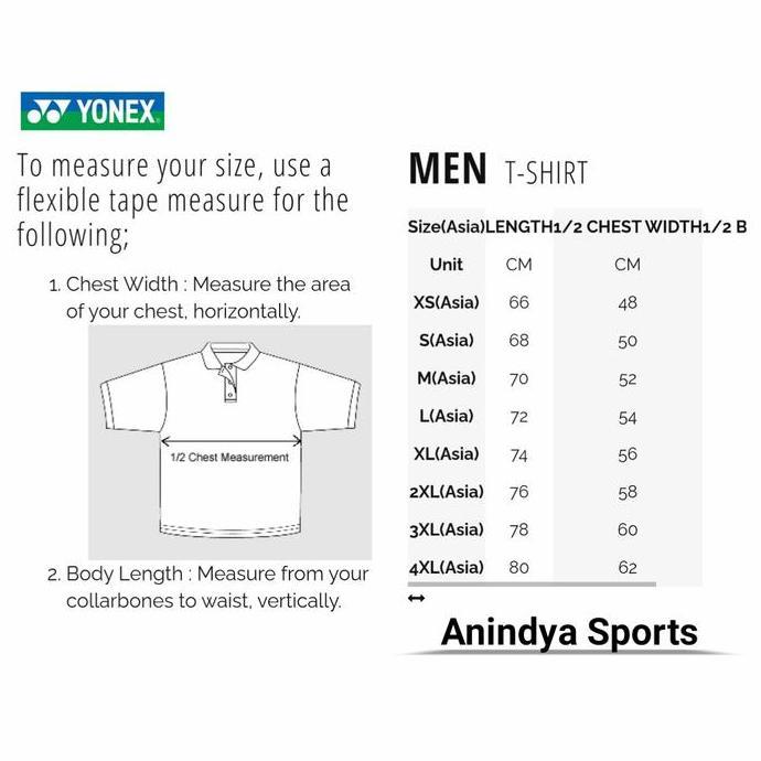 Kaos Jersey Badminton Original Yonex Mens Round Neck T-Shirt 1727 Terlaris