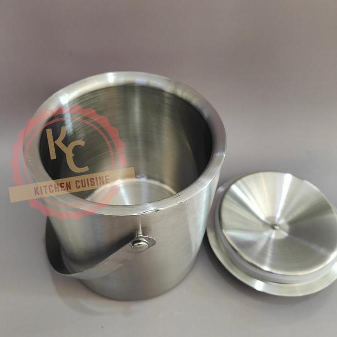 Ice Bucket Stainless Steel 304 Double Wall / Thermos Es / Wadah Es Batu / Tempat Es Batu stainless [