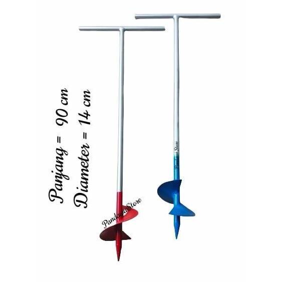 Alat Pelubang Tanah - Bor Biopori Spiral Termurah / Alat Bor Tanah Manual Untuk resapan air / Alat B