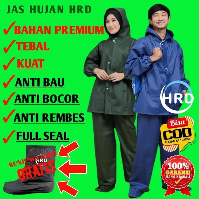 New- Promo Jas Hujan Pria Wanita Hrd Lengkap Jas Sepatu