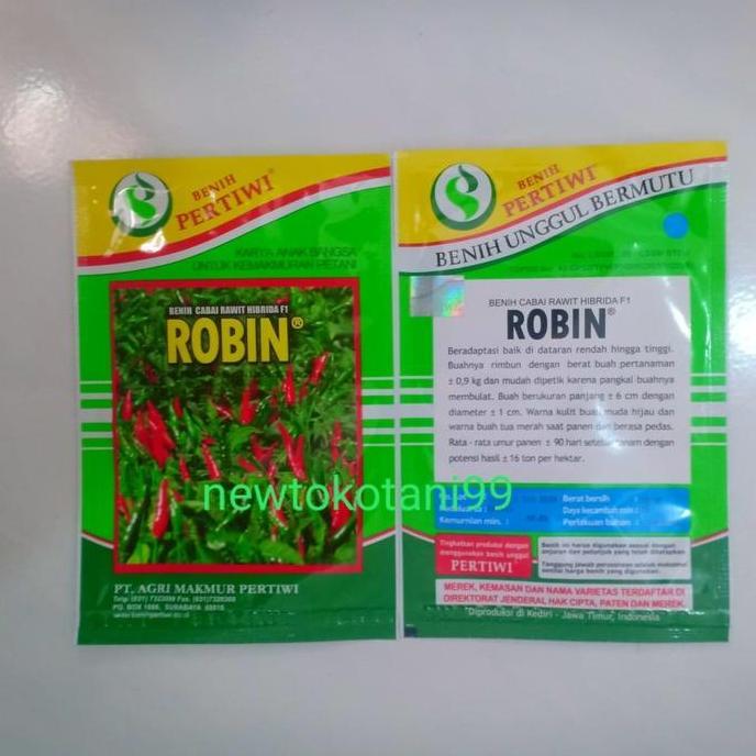 Benih cabe ROBIN F1 10 gram benih cabe rawit hijau hibrida dari benih pertiwi cabai rawit hijau