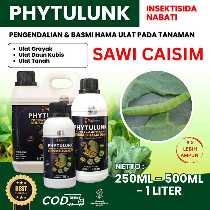 Obat Ulat Topfarm / Obat Ulat Daun Sawi Caisim / Obat Semprot Hama Daun Seledri / Obat Hama Untuk Ta