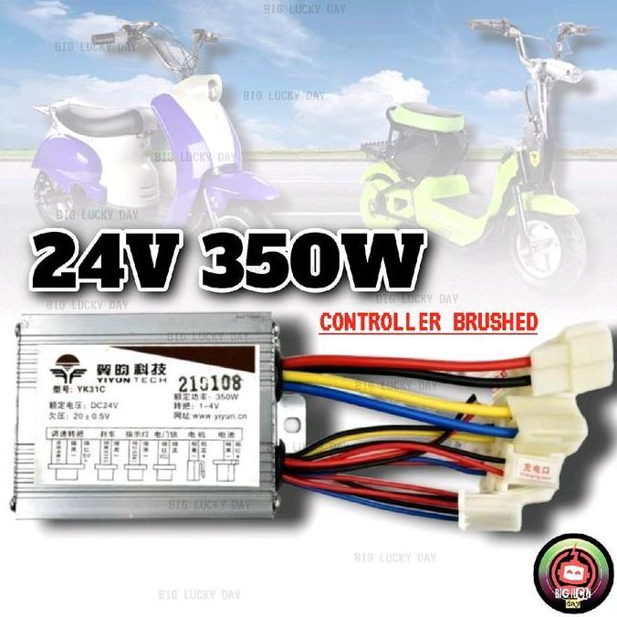 Kontroler 24v 350w mr.jackie skuter elektrik 24 volt 350 watt controller brushed electric scooter li