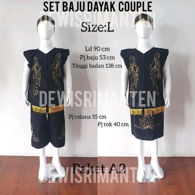 set baju adat dayak couple