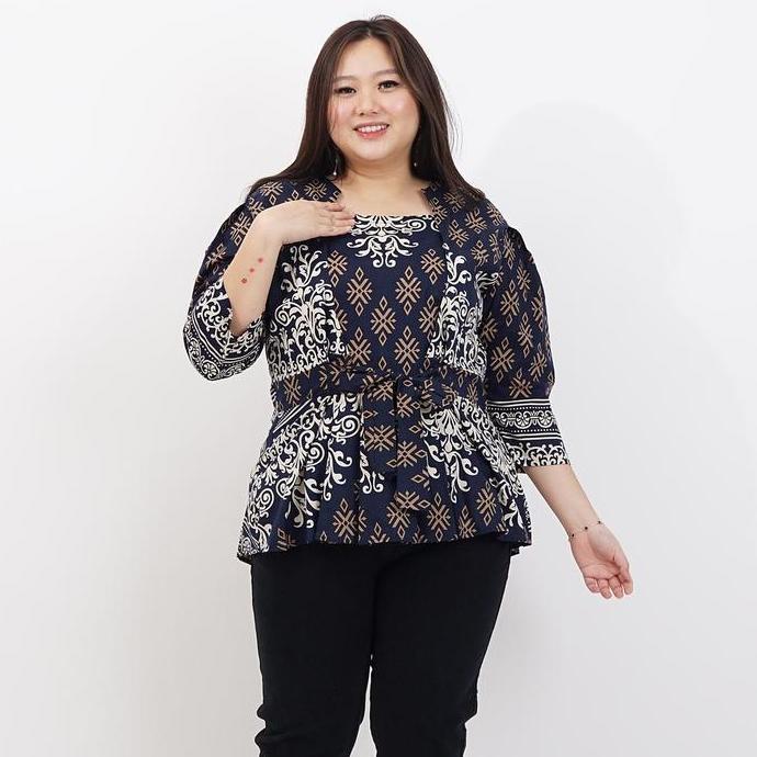 BLOUSE ATASAN BATIK BSIZE WANITA JUMBO 311 BAJU HAMIL KERJA PESTA