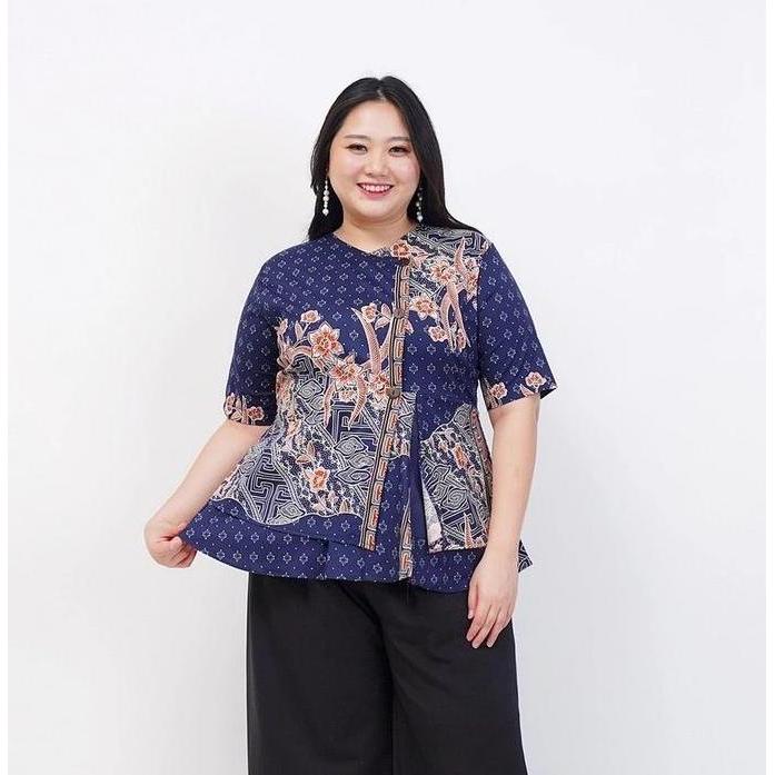 BLOUSE BAJU BATIK WANITA 183 BSIZE JUMBO XXL XXXL KERJA PESTA HAMIL