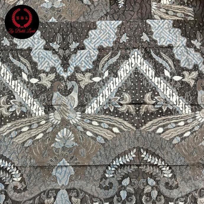 Kain batik tulis premium pola kemeja merak warna lasem indo