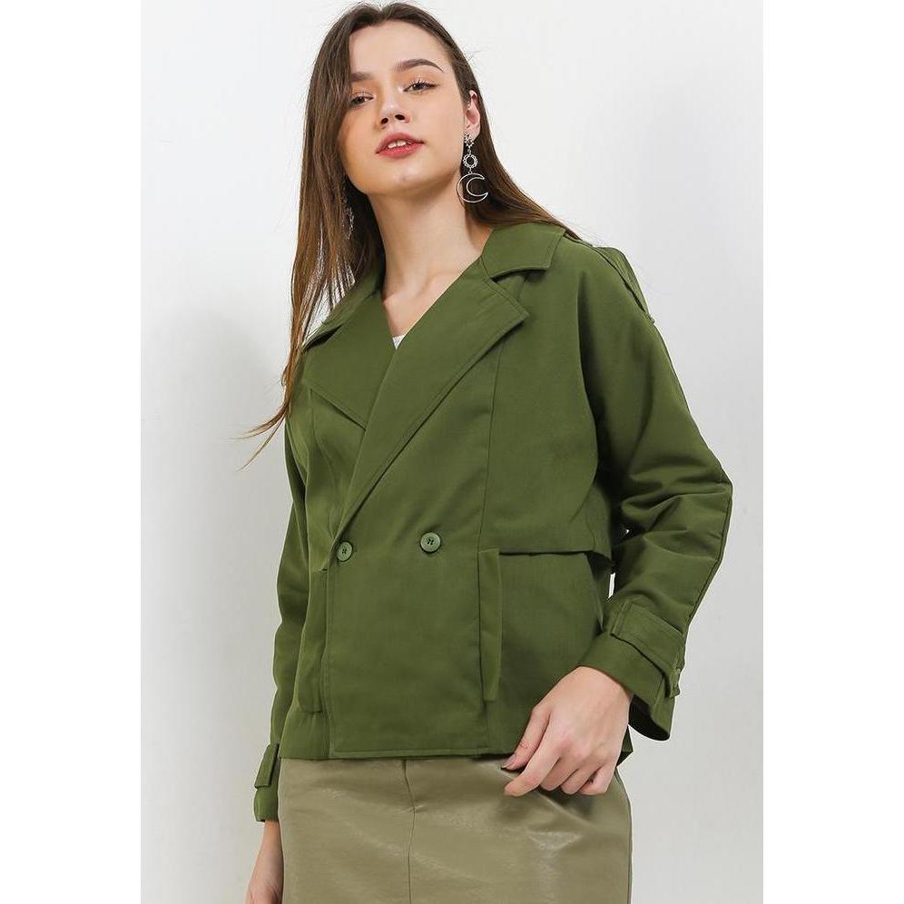 LLACES Clothing - Coat Wanita - LL Trench Coat - Army