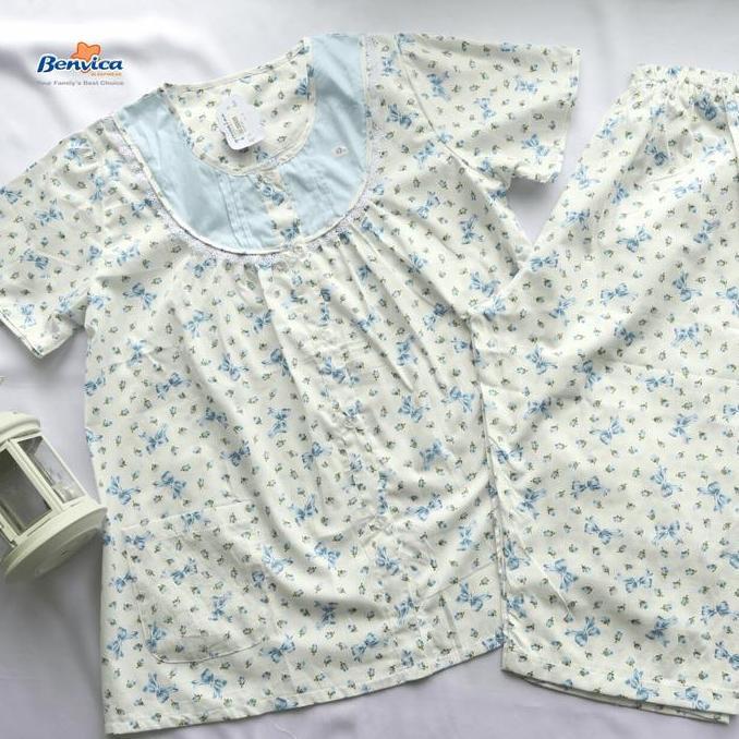 BAJU TIDUR SETELAN 3/4 KATUN PREMIUM YUMICO - 002