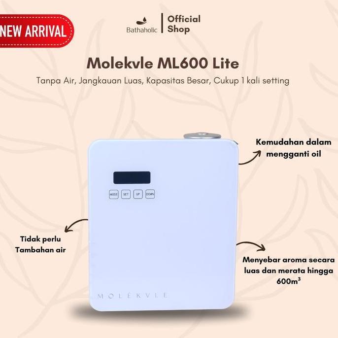 Bathaholic - Molekvle ML600 Lite Kapasitas 200ml - Scenting Mesin Humidifier Pengharum Ruangan Promo
