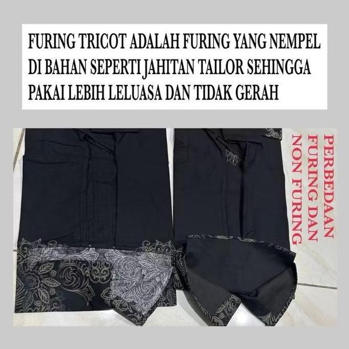 promo batik berfuring premium pola slimfit furing tricot tebal adem Baju