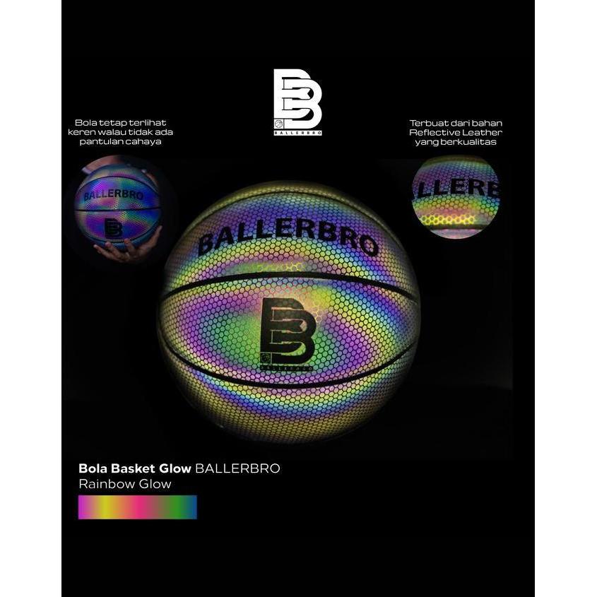 Ballerbro Glow Ball / Bola Glow Ballerbro - Rainbow Glow Terlaris