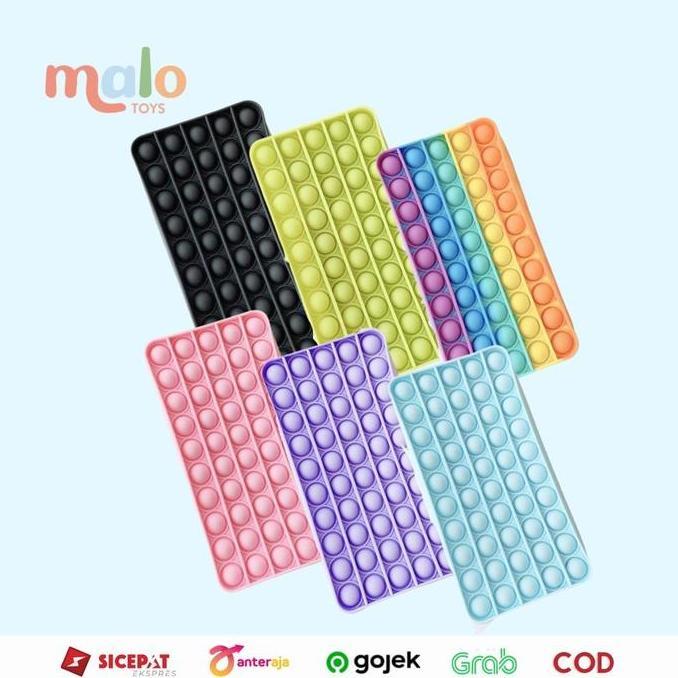 Malotoys - Pop It Pencil Case Premium Popit Kotak Pensil Dompet Pop-It Stress Relieve Kids Mainan An