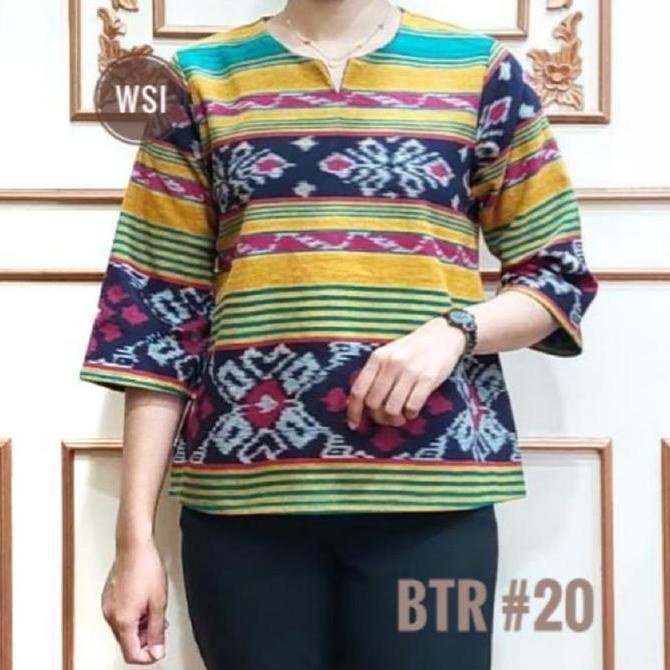 TERBARU Blouse Tenun Asli Jepara Lengan 7/8.