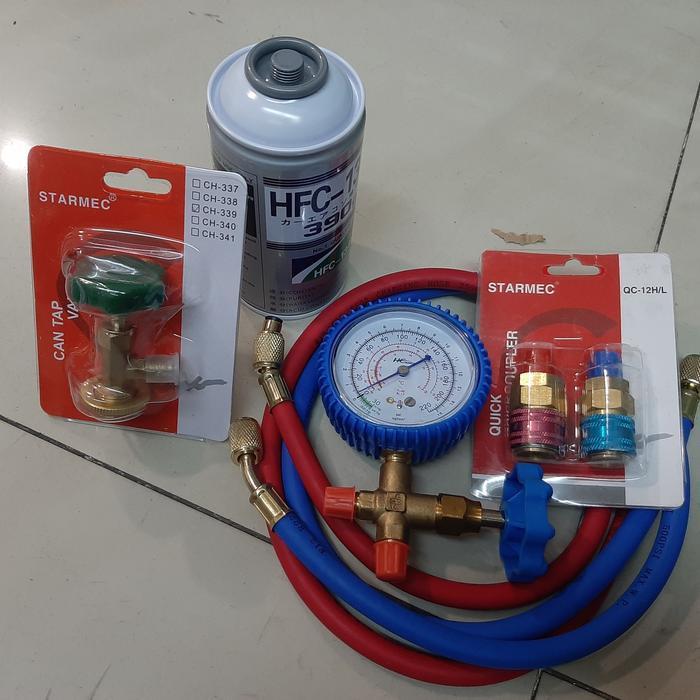 Paket Isi Freon Ac Mobil Kulkas Manifold Selang Adaptor Selang Kran Original Dan Terpercaya