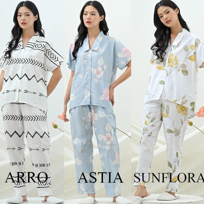 Crystal Set Cotton Collection - Piyama/Pajamas/Baju Tidur Meliana Liu Official