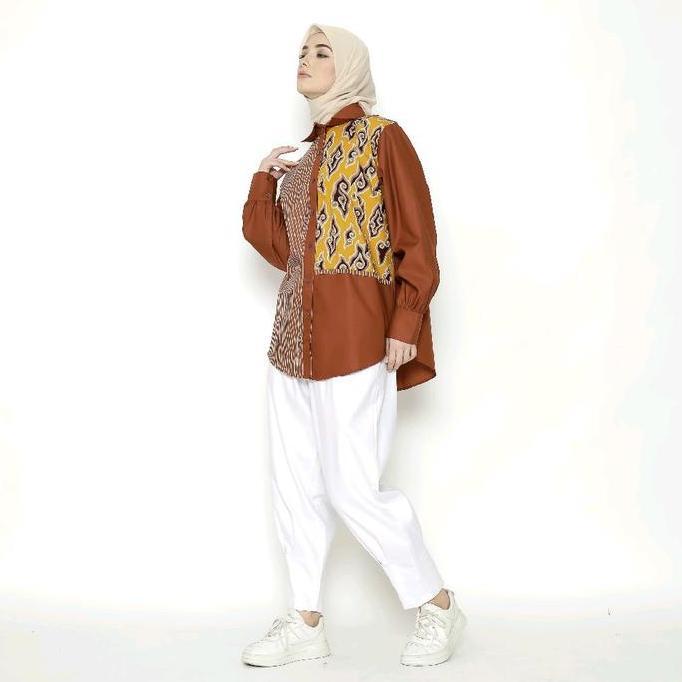 SAIARA MOANA KEMEJA BATIK BATIK KOMBINASI KATUN TOYOBO