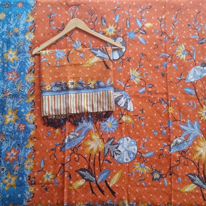 Kain batik set sarung selendang batik fariza cirebon sutra ATBM baron2
