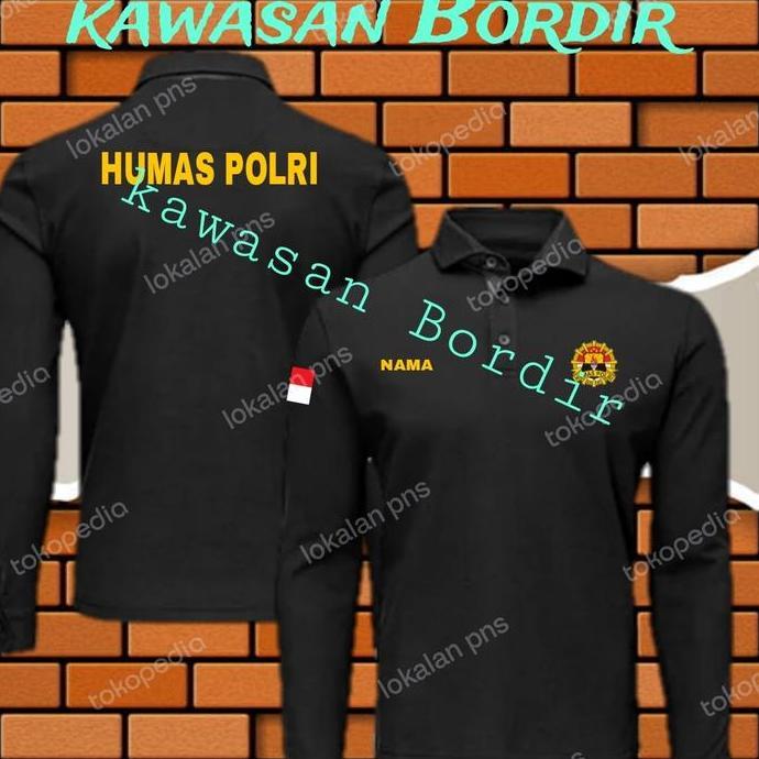 Terbaru polo shirt humas polri seragam humas polri kaos humas polri