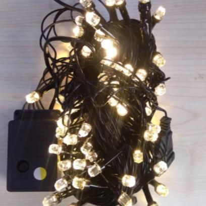 LAMPU NATAL TUMBLR LED 10 METER 100 LAMPU MODEL CRYSTAL / BERLIAN / DIAMOND LAMPU HIAS POHON RGB WAR