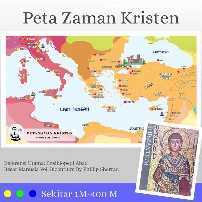 BEST PETA ZAMAN KRISTEN ABAD 1 - 400 M | BAHAN ALBATROS | RASIO 16: 9