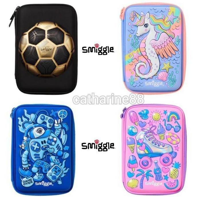 Tempat Pensil Smiggle Bola Gold Seahorse Game Robot Sepatu Roda
