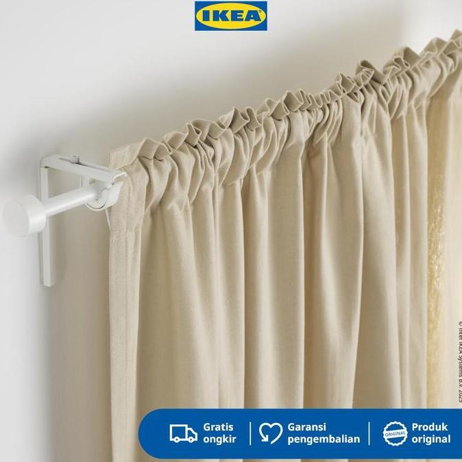 IKEA RACKA Batang Tirai Gorden/Jendela Adjustable 120-210cm Logam