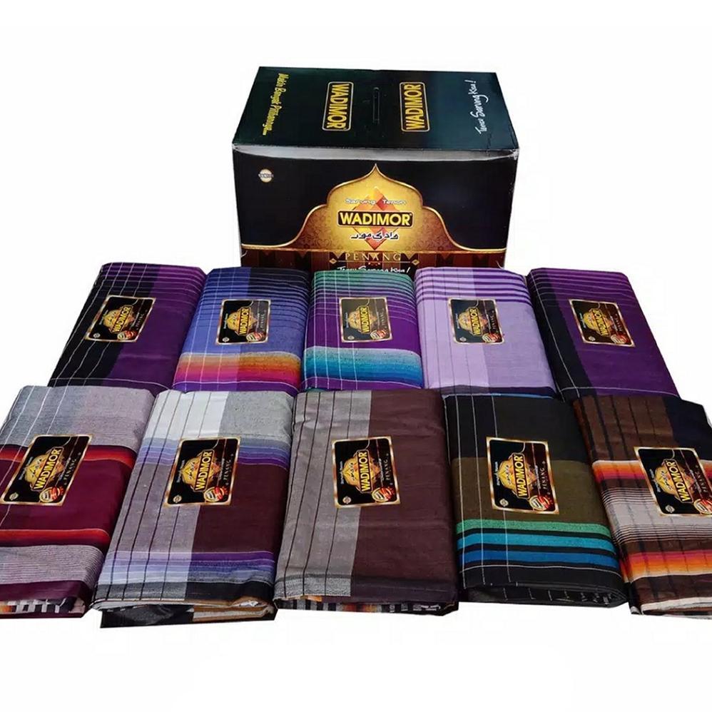 Sarung Wadimor Padang Horison Tiga Dara Klir Kain Samping Tenun Motif Kotak Kotak2 Dewasa Pria Laki 